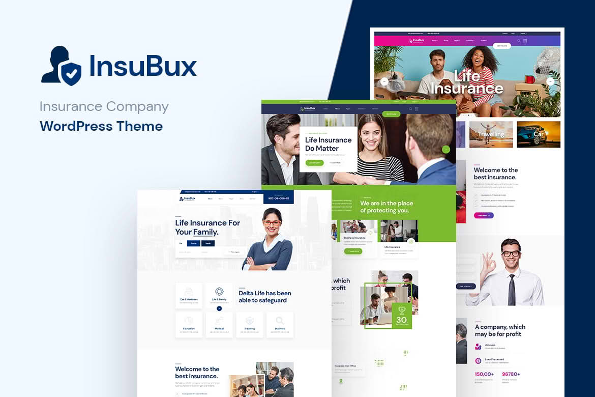 Download Insubux - Insurance Company WordPress Theme GPL WordPress Plugin