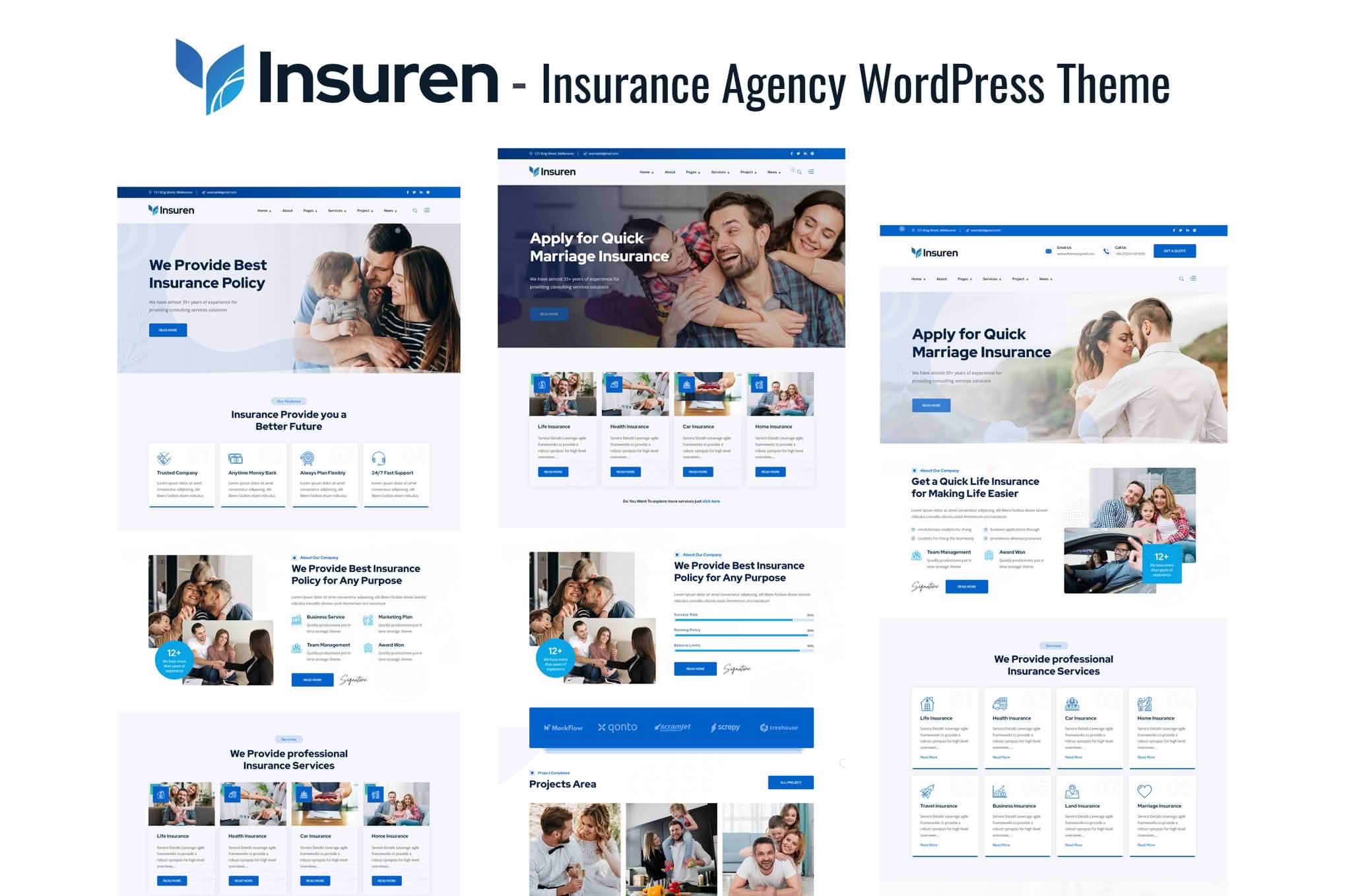 Download Insuren - Insurance Agency WordPress Theme GPL WordPress Plugin
