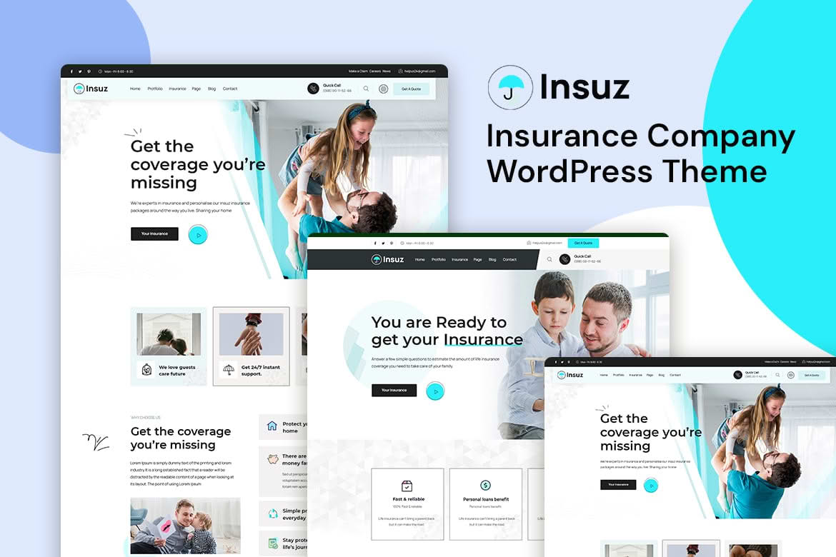 Download Insuz - Insurance Company WordPress Theme GPL WordPress Plugin