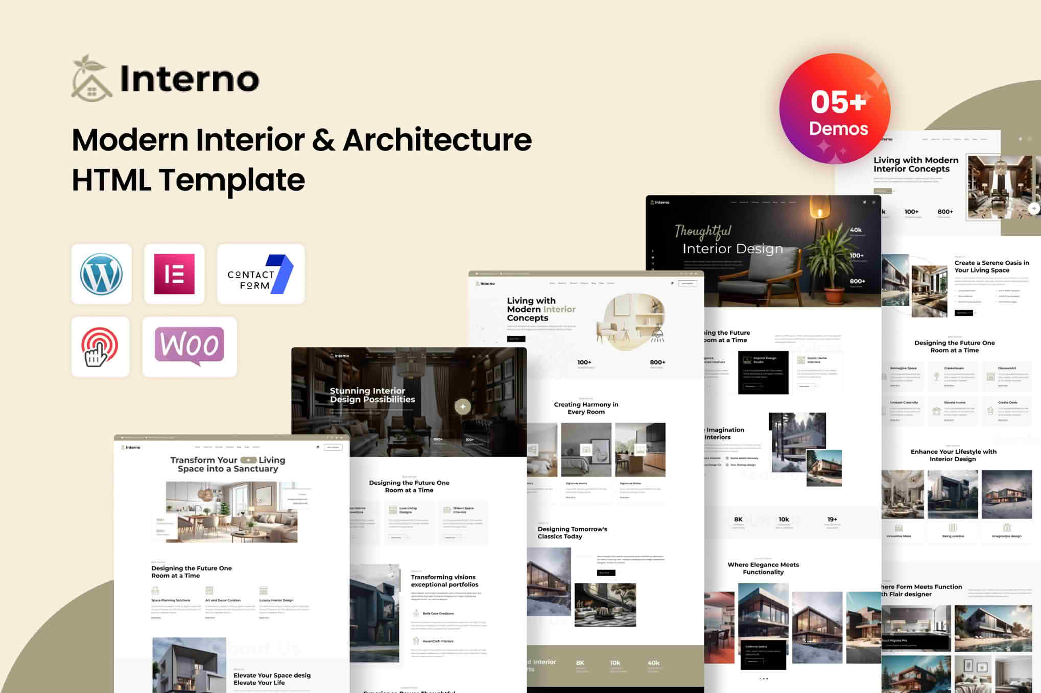 Download Interno - Architecture And Interior WordPress Theme GPL WordPress Plugin