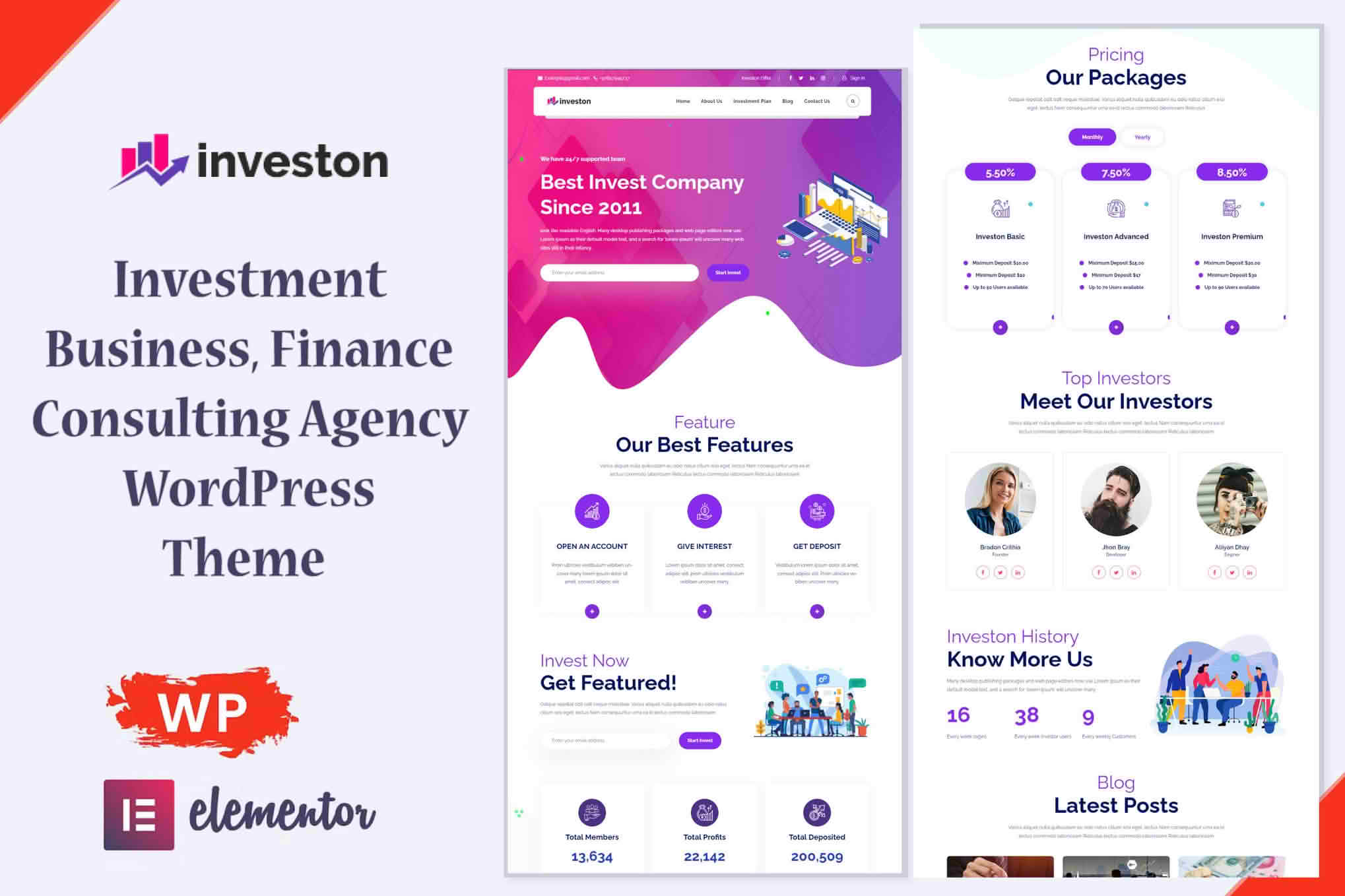 Download Investon - Investment Hyip & Business Consulting WordPress Theme Multipurpose GPL WordPress Plugin