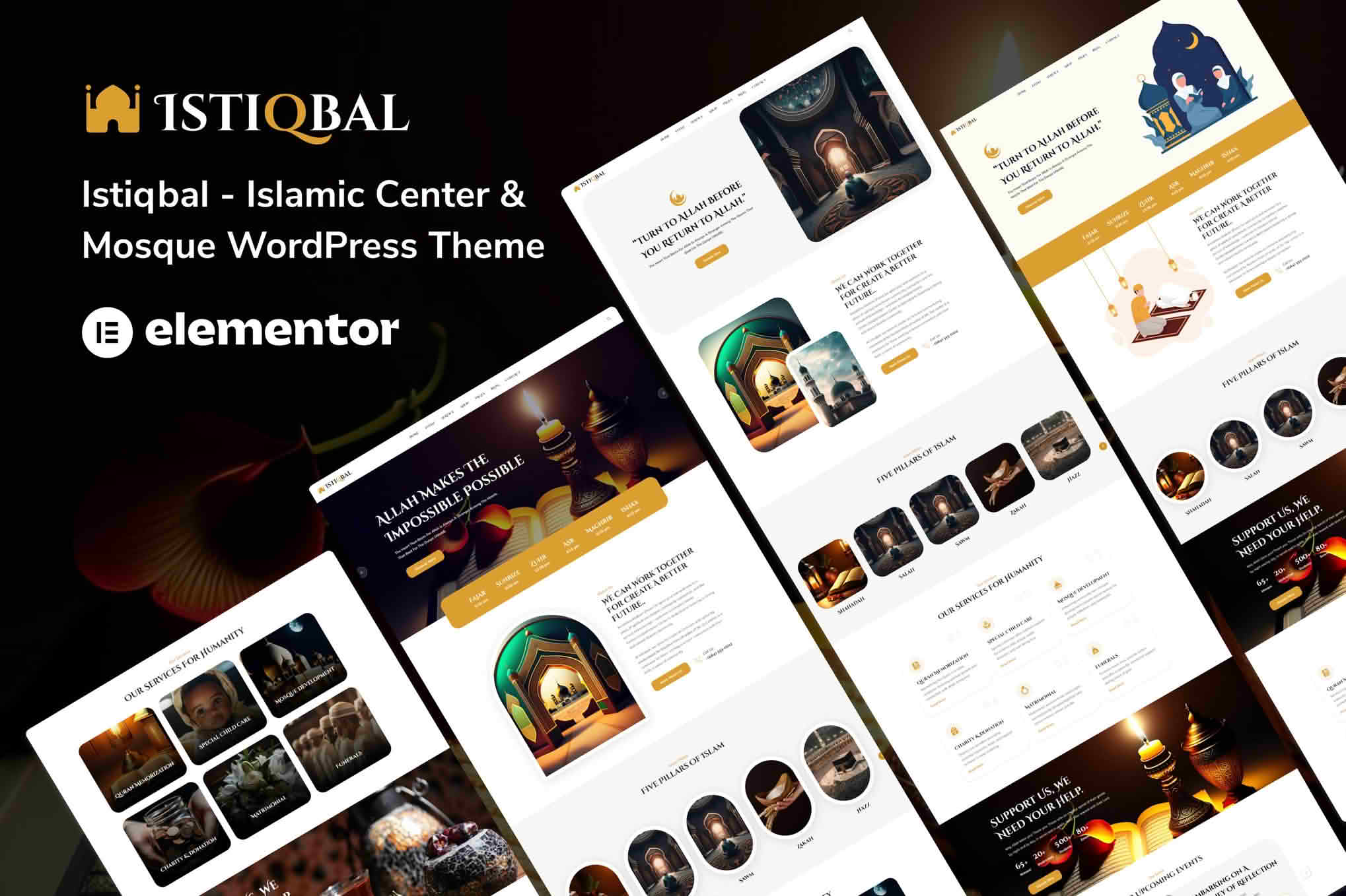 Download Istiqbal - Islamic Center & Mosque WordPress Theme GPL WordPress Plugin
