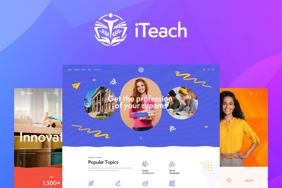 Download iTeach - Online Courses & Education WordPress Theme GPL WordPress Plugin
