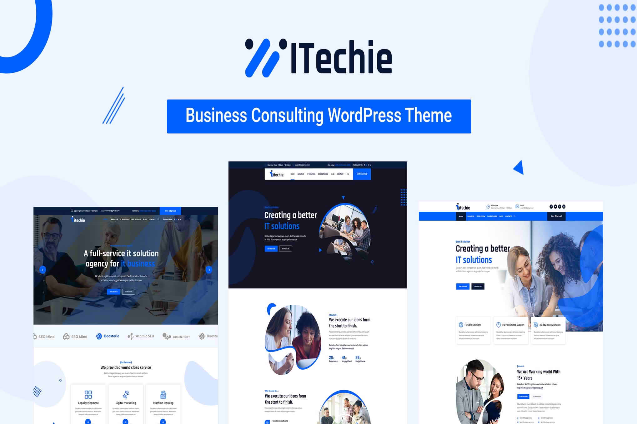 Download Itechie - IT Solutions and Services WordPress Theme GPL WordPress Plugin