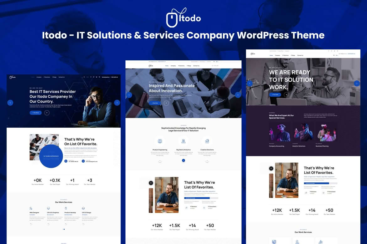 Download Itodo - IT Solutions & Services Company WordPress GPL WordPress Plugin
