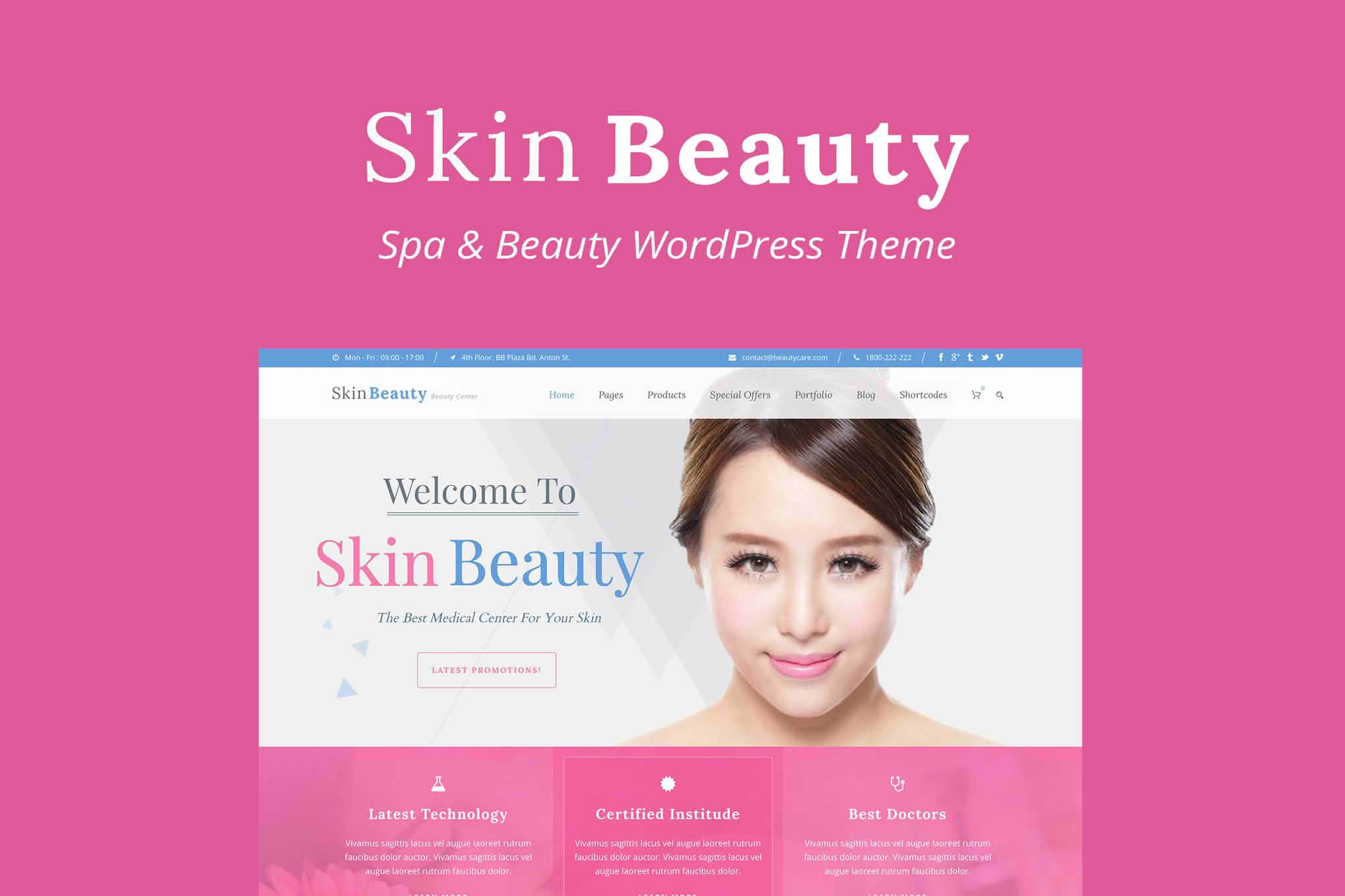 Download Skin Beauty - Spa WordPress GPL WordPress Plugin