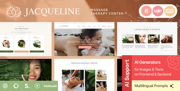 Download Jacqueline | Spa & Massage Salon Beauty WordPress Theme + Elementor GPL WordPress Plugin
