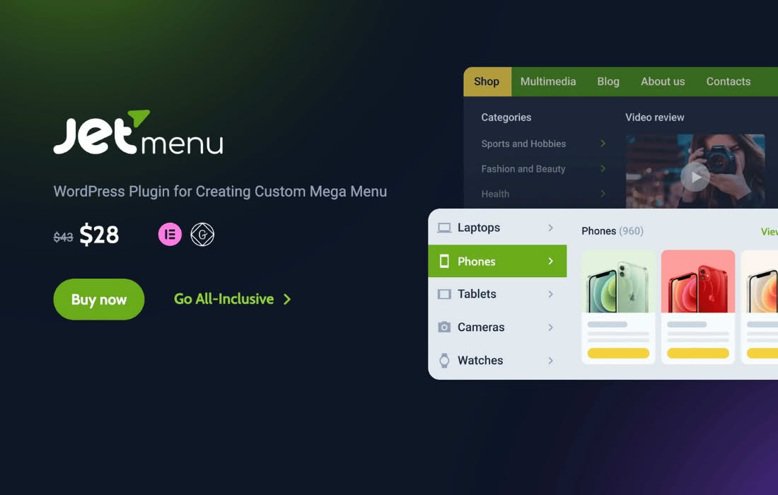 Download JetMenu - Mega Menu for Elementor Page Builder