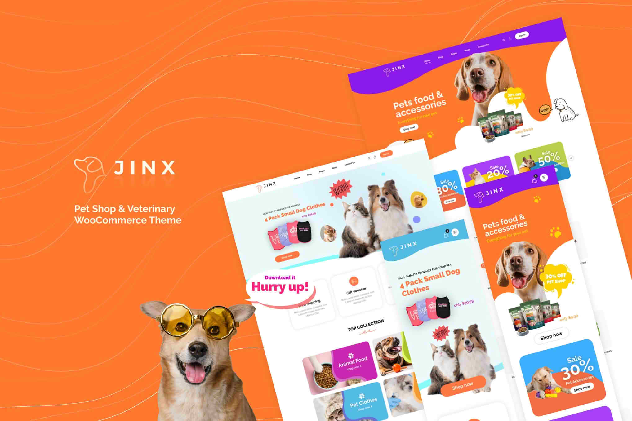 Download Jinx - Pet Shop & Veterinary WooCommerce Theme GPL WordPress Plugin