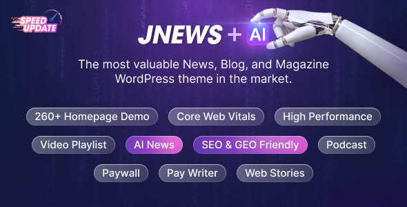 Download JNews - Newspaper Magazine Blog AMP Theme GPL WordPress Plugin