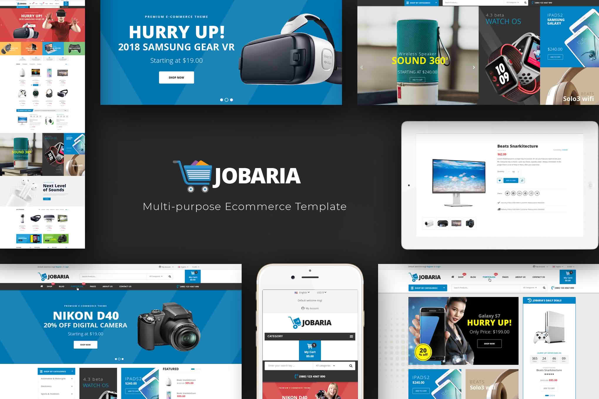 Download Jobaria - Technology Theme for WooCommerce WordPress GPL WordPress Plugin