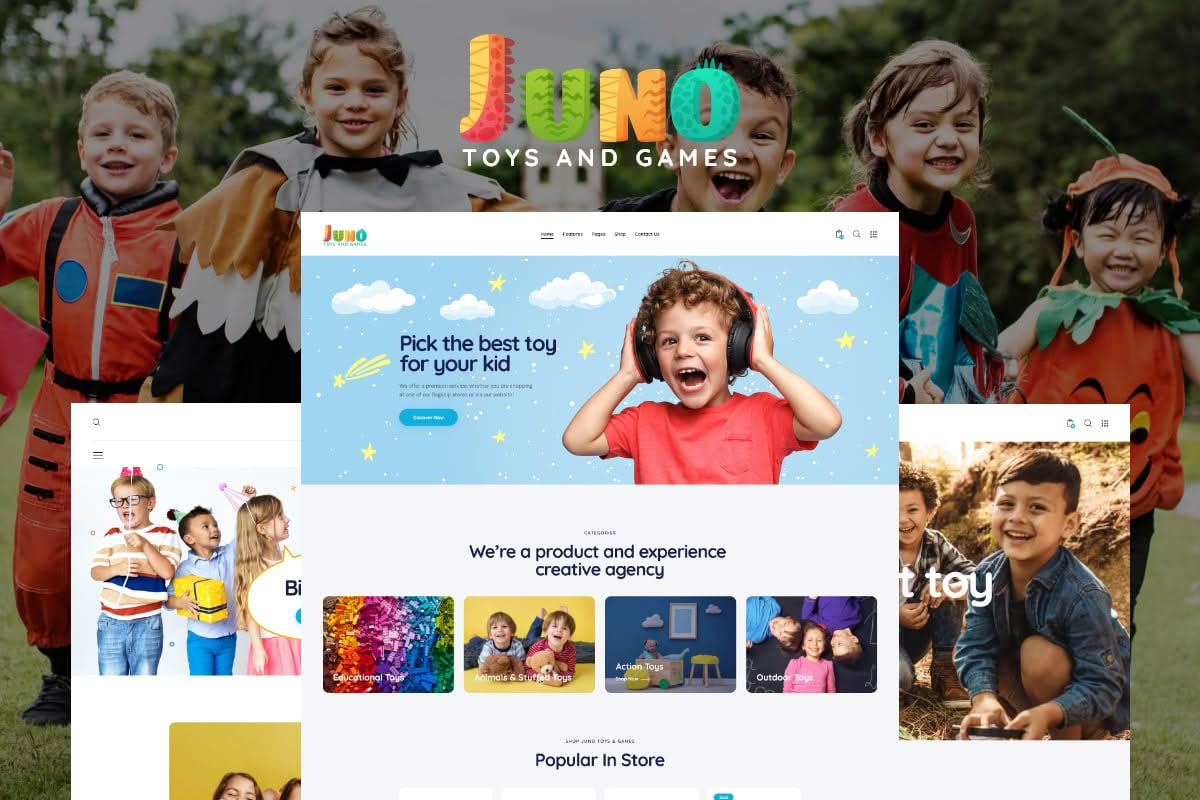 Download Juno | Kids Toys & Games Store WordPress Theme GPL WordPress Plugin