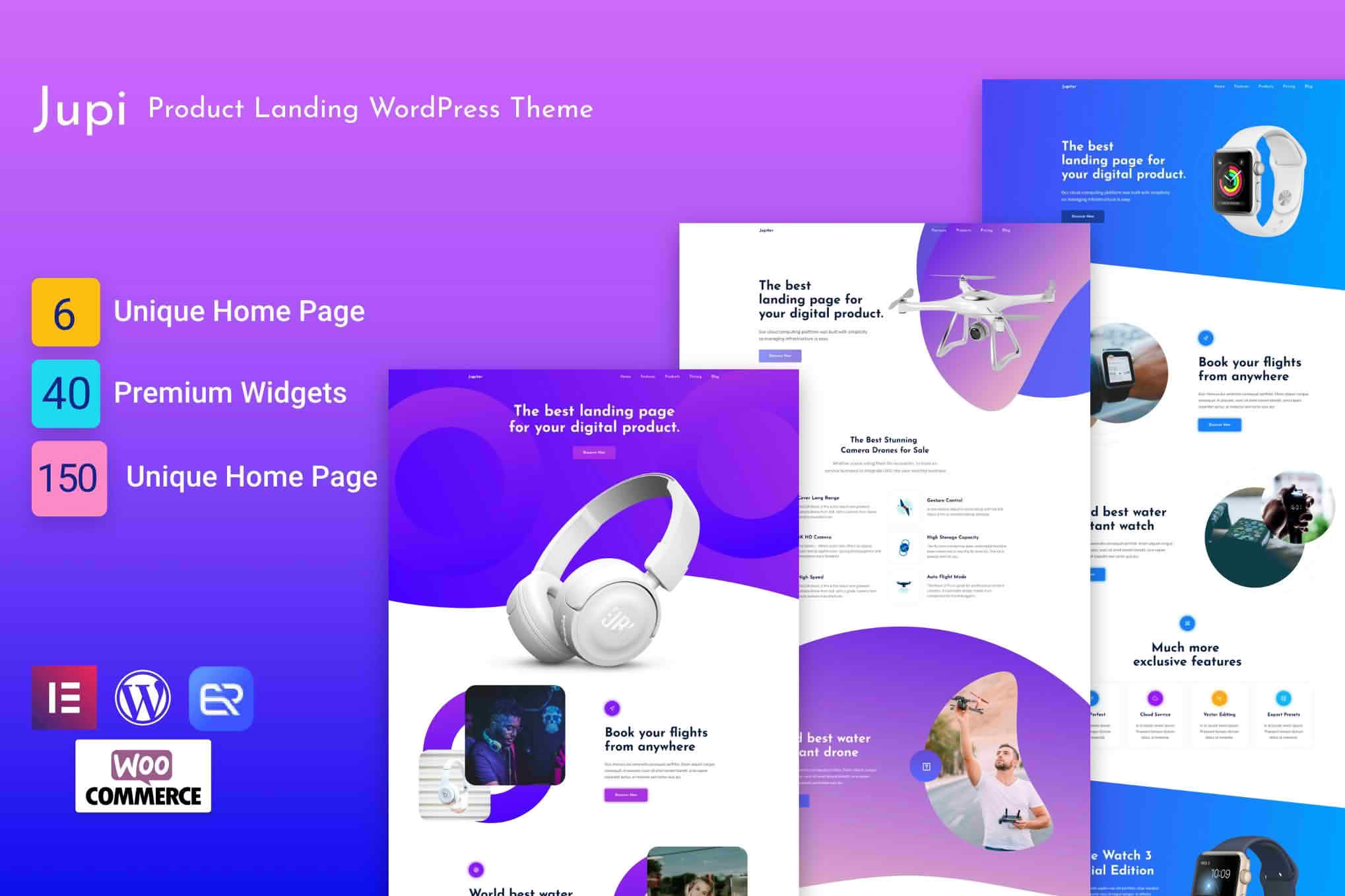 Download Jupi - Product Landing WordPress Theme GPL WordPress Plugin