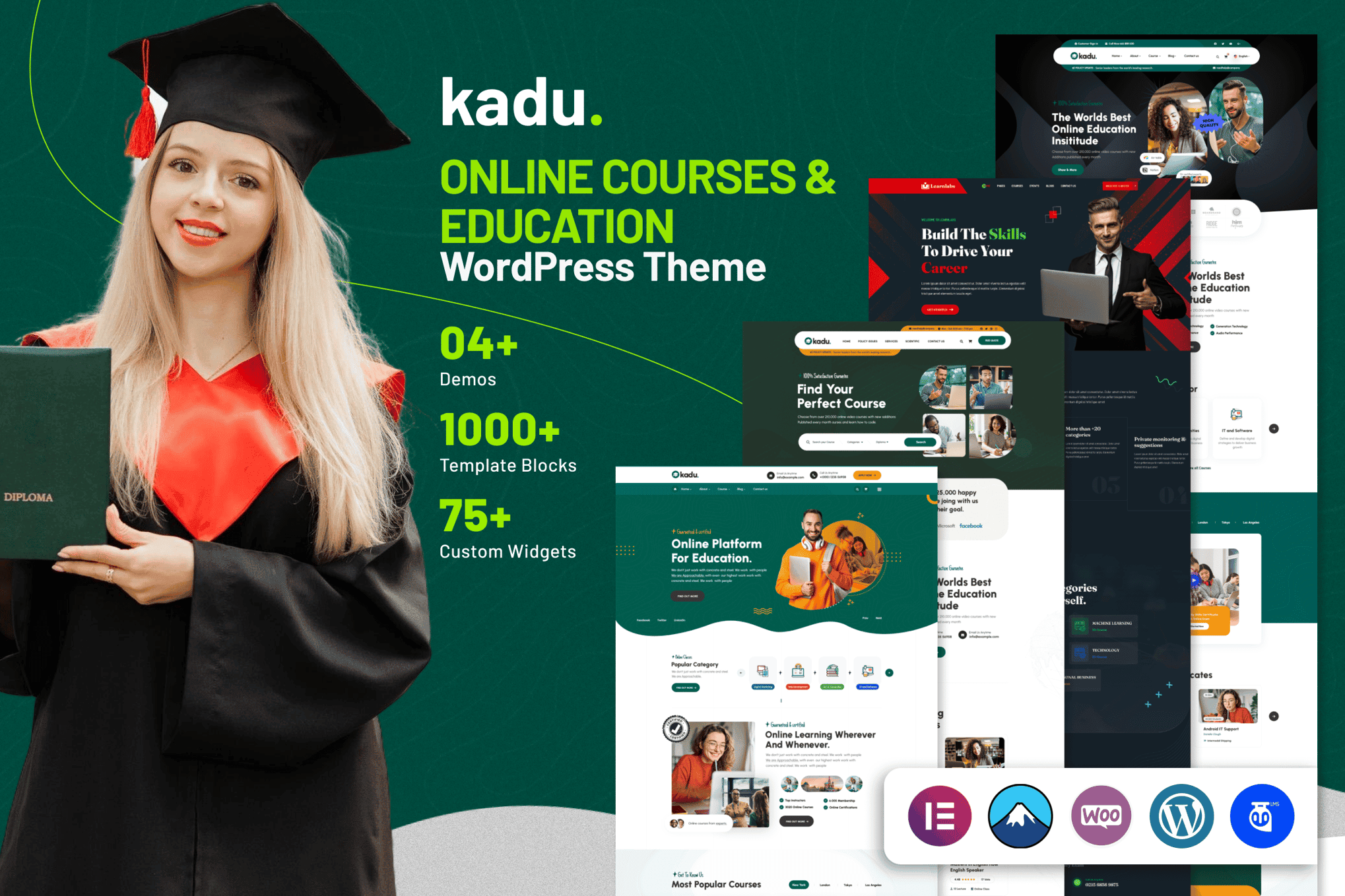 Download Kadu - Education WordPress Theme GPL WordPress Plugin
