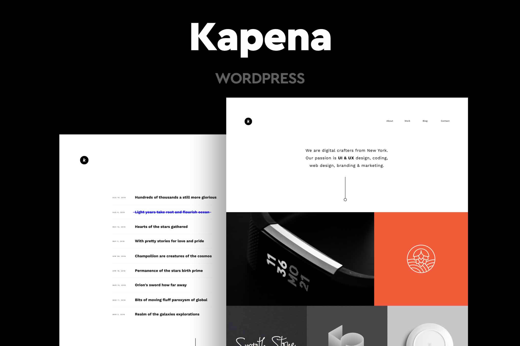 Download Kapena - Minimal Portfolio WordPress Theme GPL WordPress Plugin