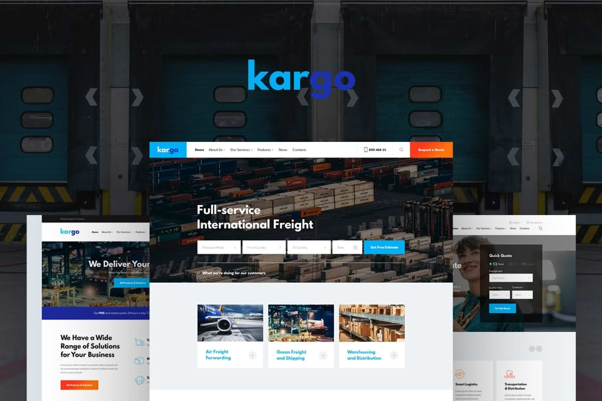Download Kargo | Logistics & Transportation WordPress Theme GPL WordPress Plugin