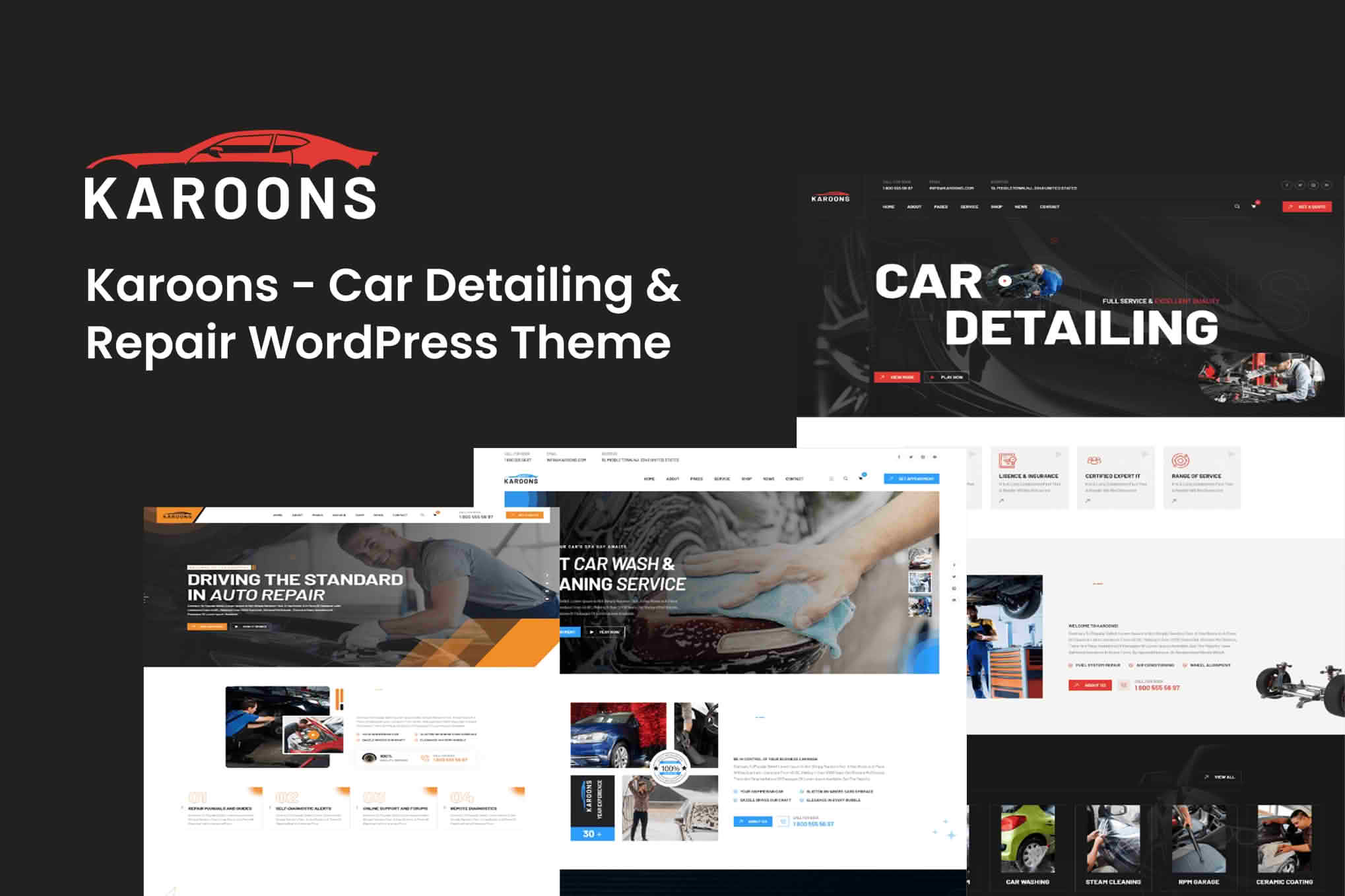 Karoons - Car Detailing & Repair WordPress Theme