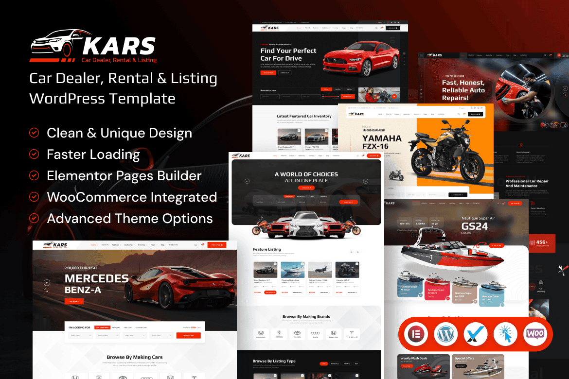 Download Kars - Vehicle Dealership WordPress Theme GPL WordPress Plugin
