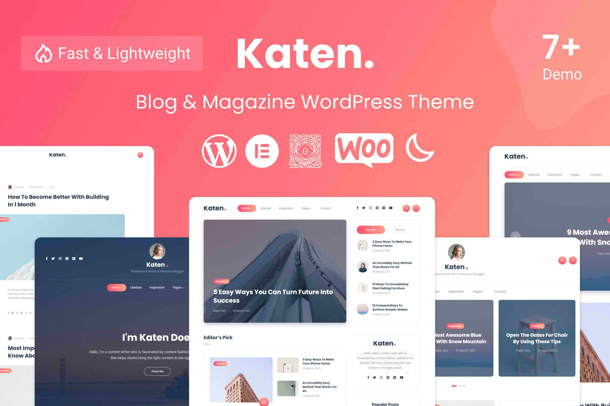 Download Katen - Blog & Magazine WordPress Theme GPL WordPress Plugin