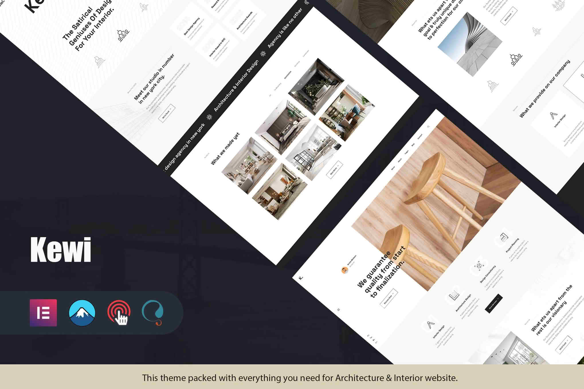 Download Kewi - Architecture & Interior Agency WordPress Theme GPL WordPress Plugin