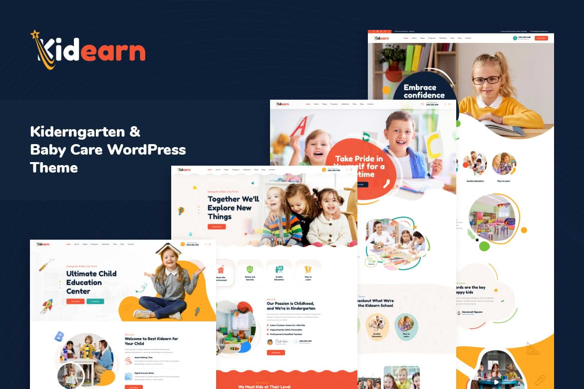 Download Kidearn - Kindergarten & Baby Care WordPress Theme GPL WordPress Plugin