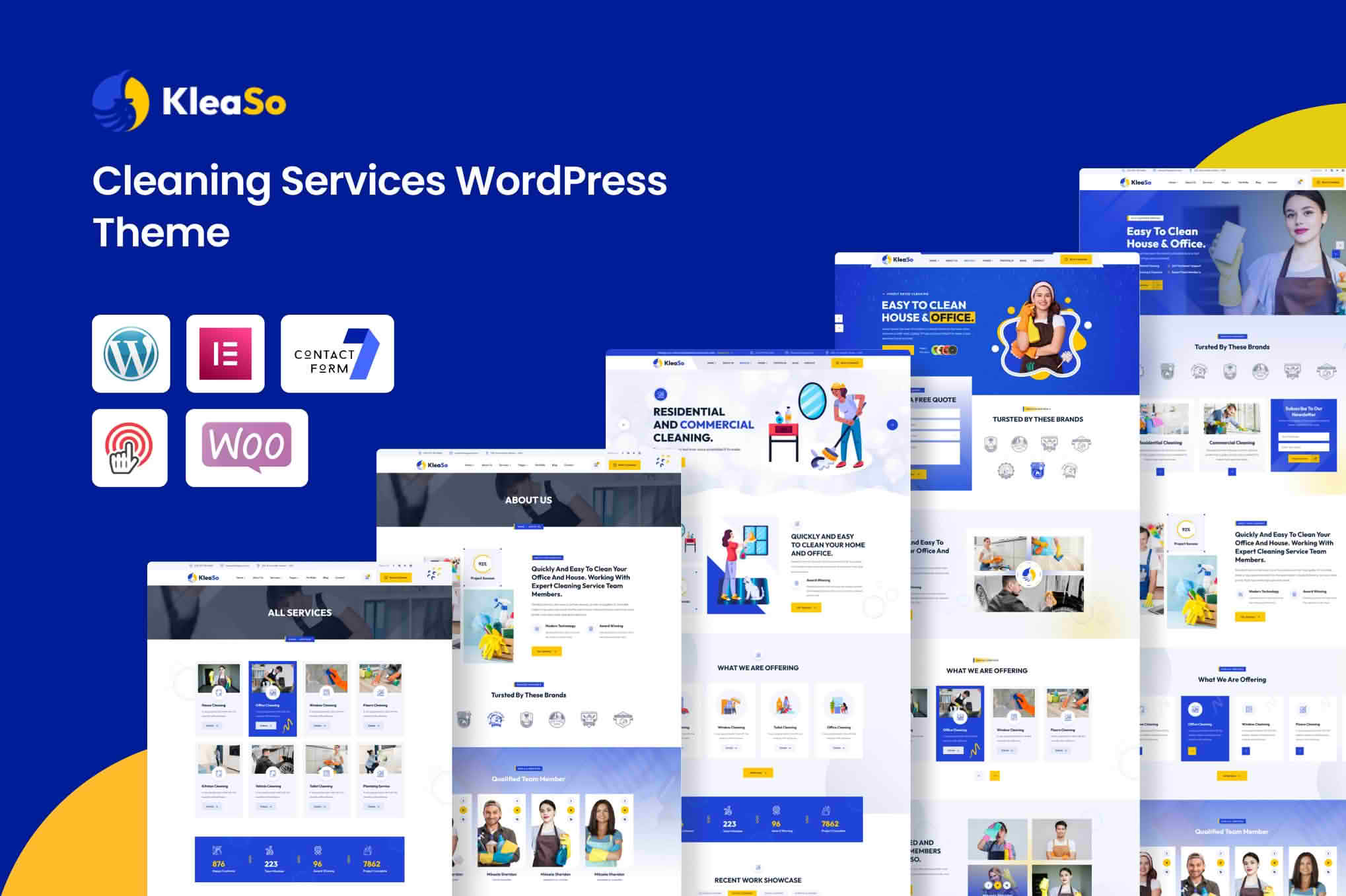 Download Kleaso - Cleaning Services WordPress Theme GPL WordPress Plugin