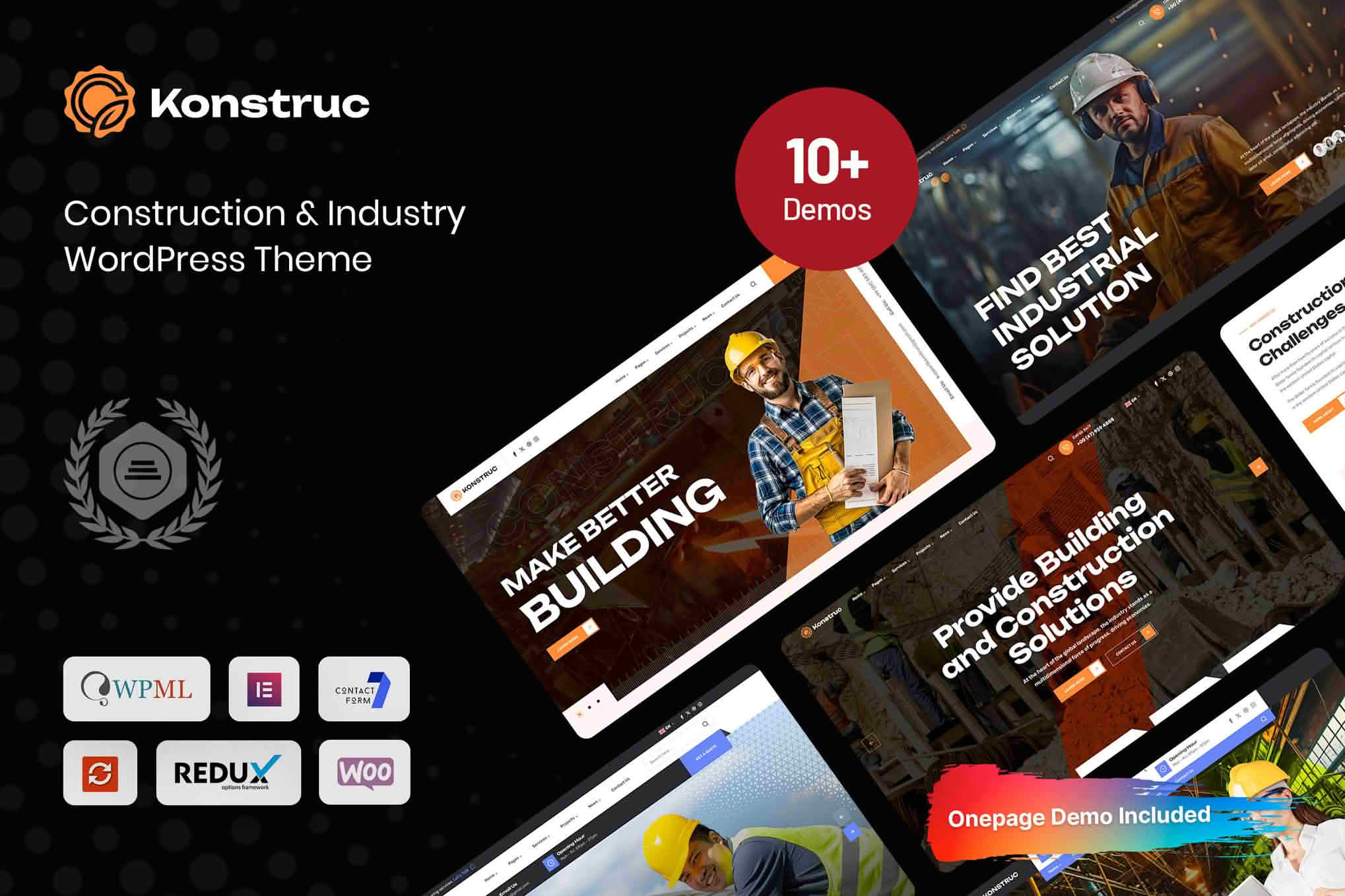 Download Konstruc - Construction & Industry WordPress Theme GPL WordPress Plugin