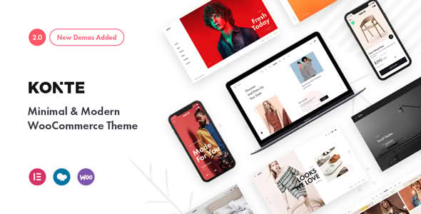 Download Konte - Minimal & Modern Theme GPL WordPress Plugin