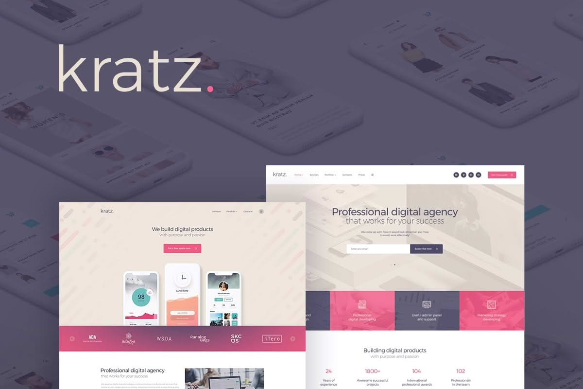 Download Kratz | Digital Agency Marketing and SEO WordPress Theme GPL WordPress Plugin