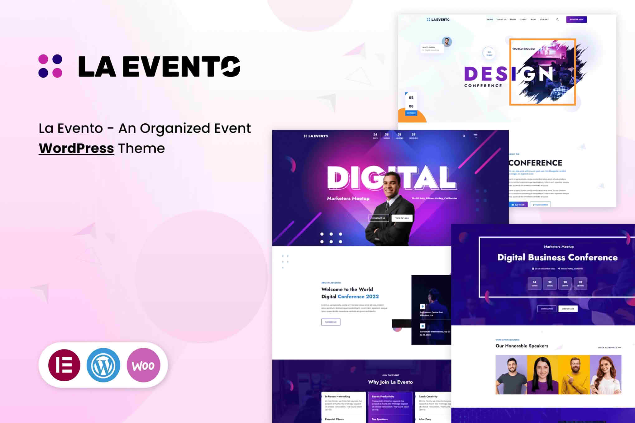 Download La Evento - An Organized Event WordPress Theme GPL WordPress Plugin