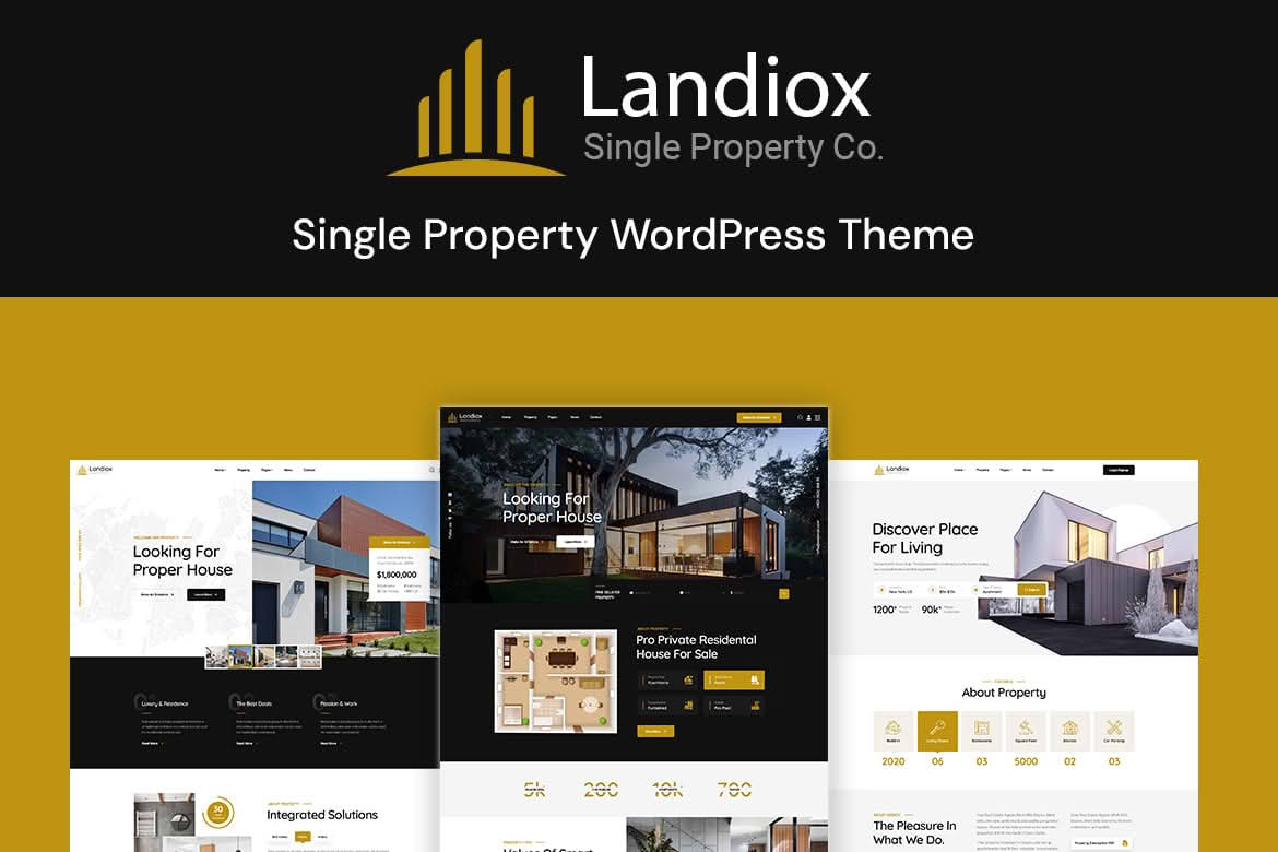 Download Landiox - Single Property WordPress Theme GPL WordPress Plugin