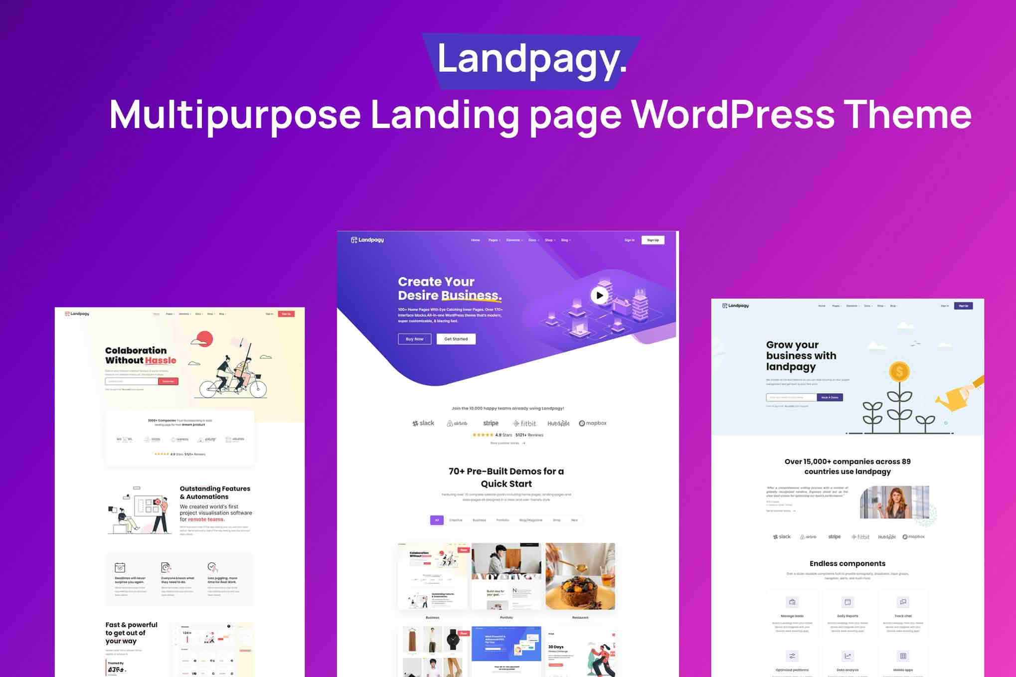 Download Landpagy - Multipurpose Landing page WordPress Theme GPL WordPress Plugin