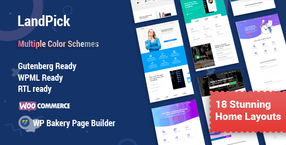 Download Landpick - Multipurpose Landing Pages Theme GPL WordPress Plugin