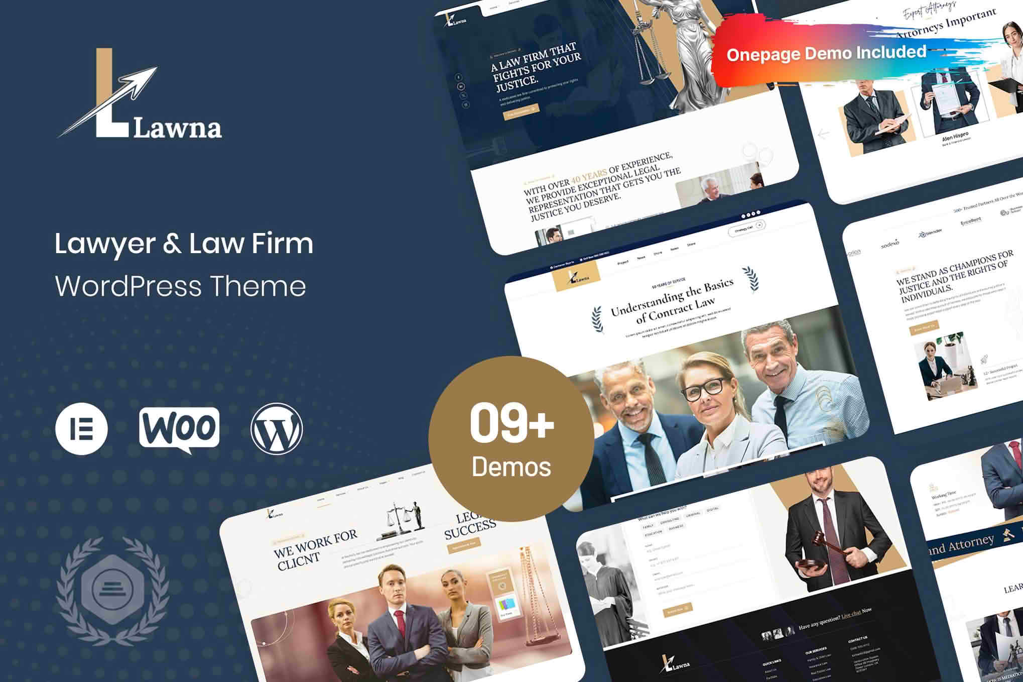 Download Lawna - Lawyer & Law Firm WordPress Theme GPL WordPress Plugin