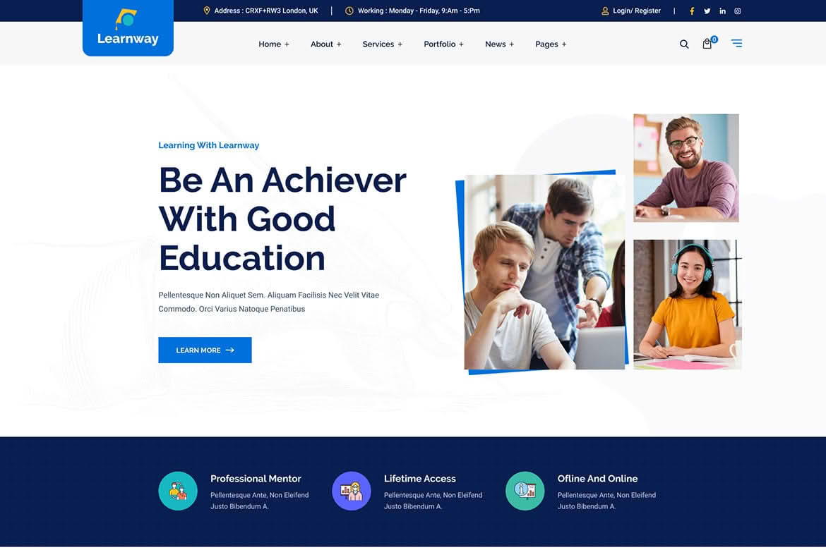 Download Learnway - Professional LMS Online Education Course WordPress Theme GPL WordPress Plugin
