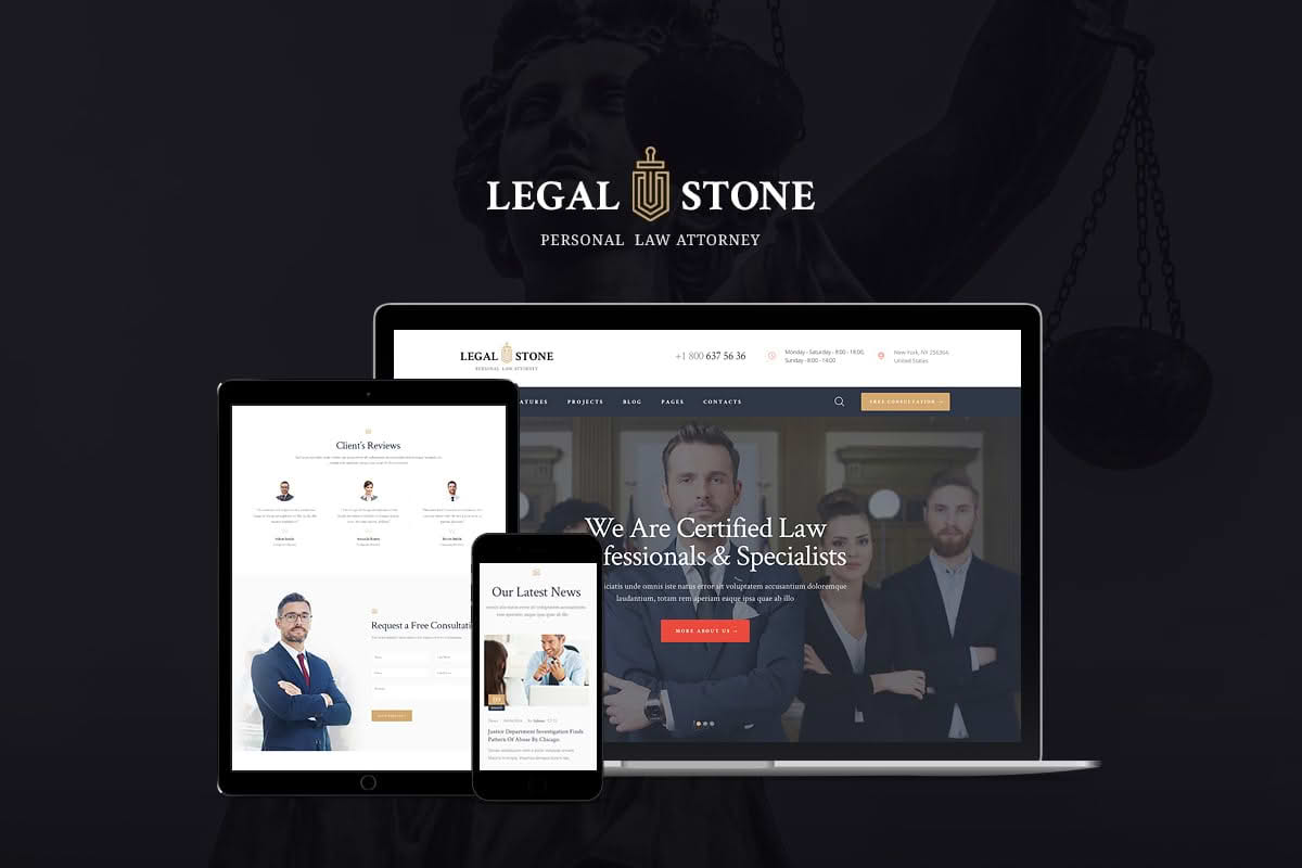 Download Legal Stone | Lawyers & Attorneys WordPress Theme GPL WordPress Plugin