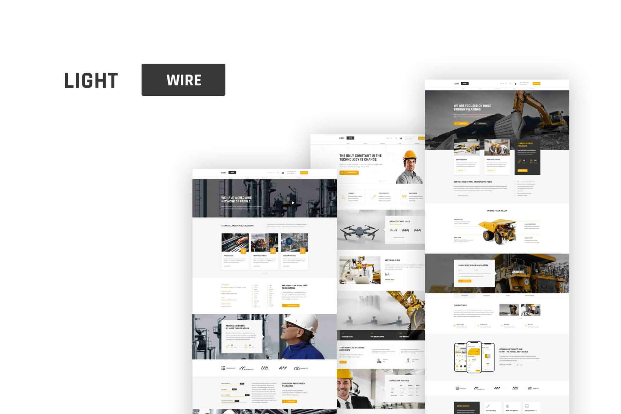 Download Lightwire - Construction And Industry Theme GPL WordPress Plugin