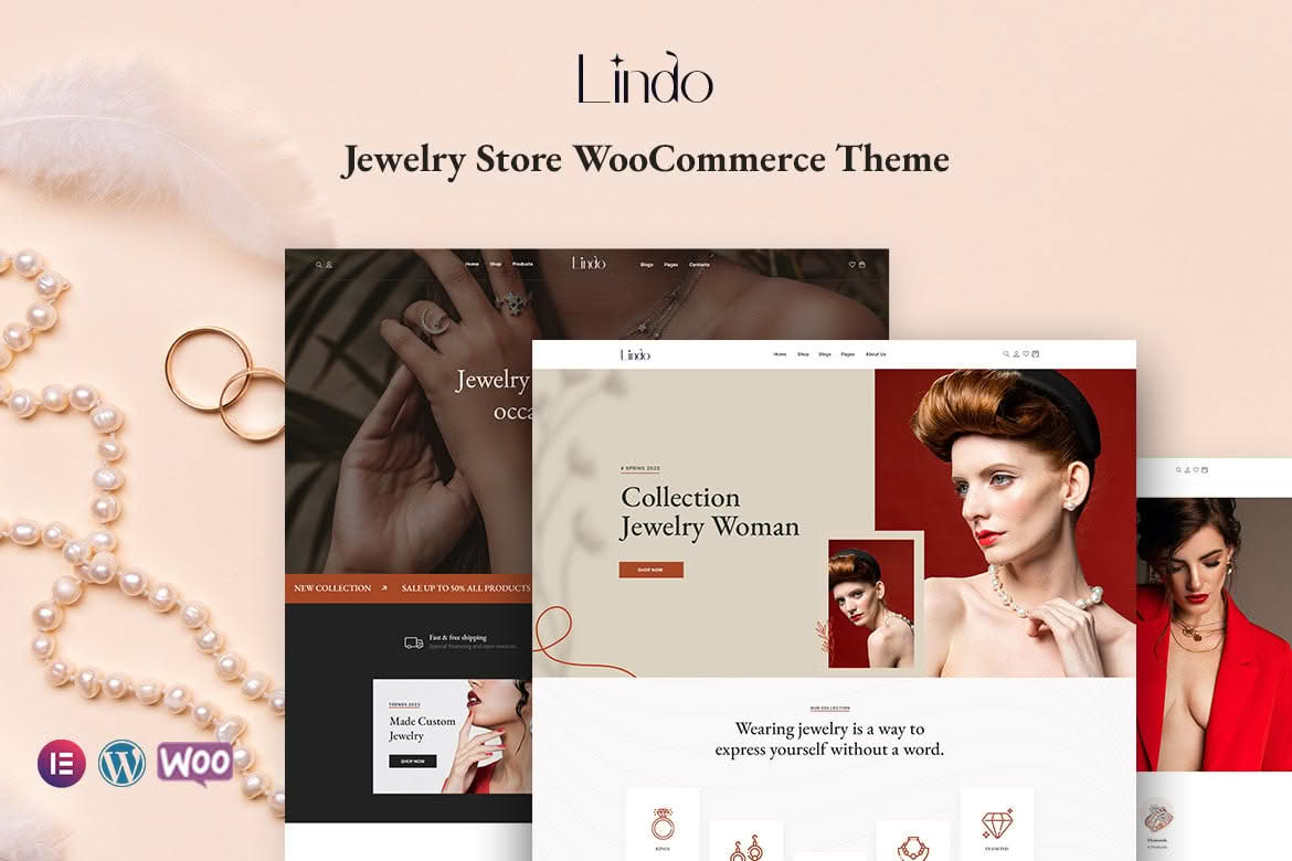 Download Lindo - Jewelry Store WooCommerce Theme GPL WordPress Plugin