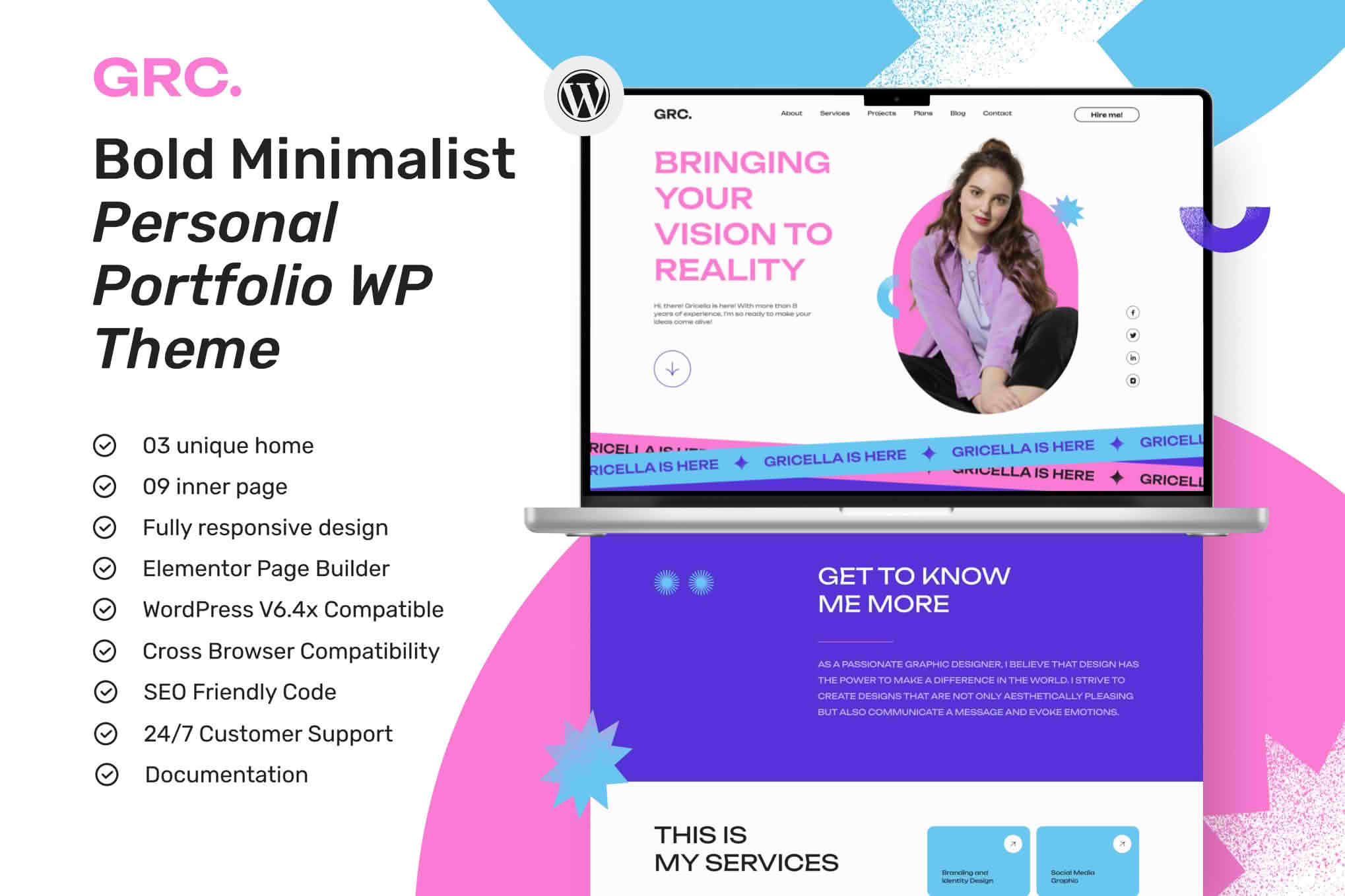 Download LinkGrace - Creative Portfolio WordPress Theme GPL WordPress Plugin
