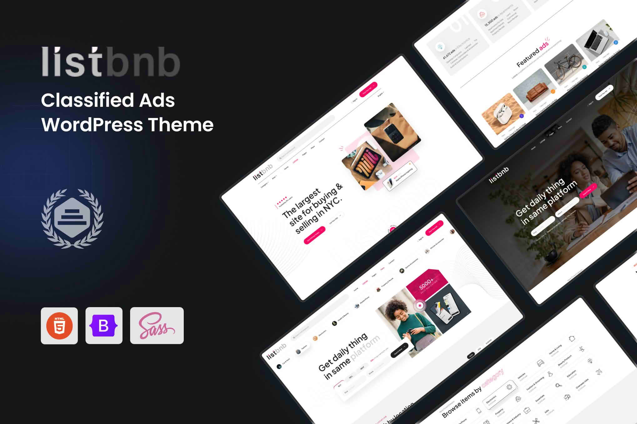 Download Listbnb - Classified Ads WordPress Theme GPL WordPress Plugin