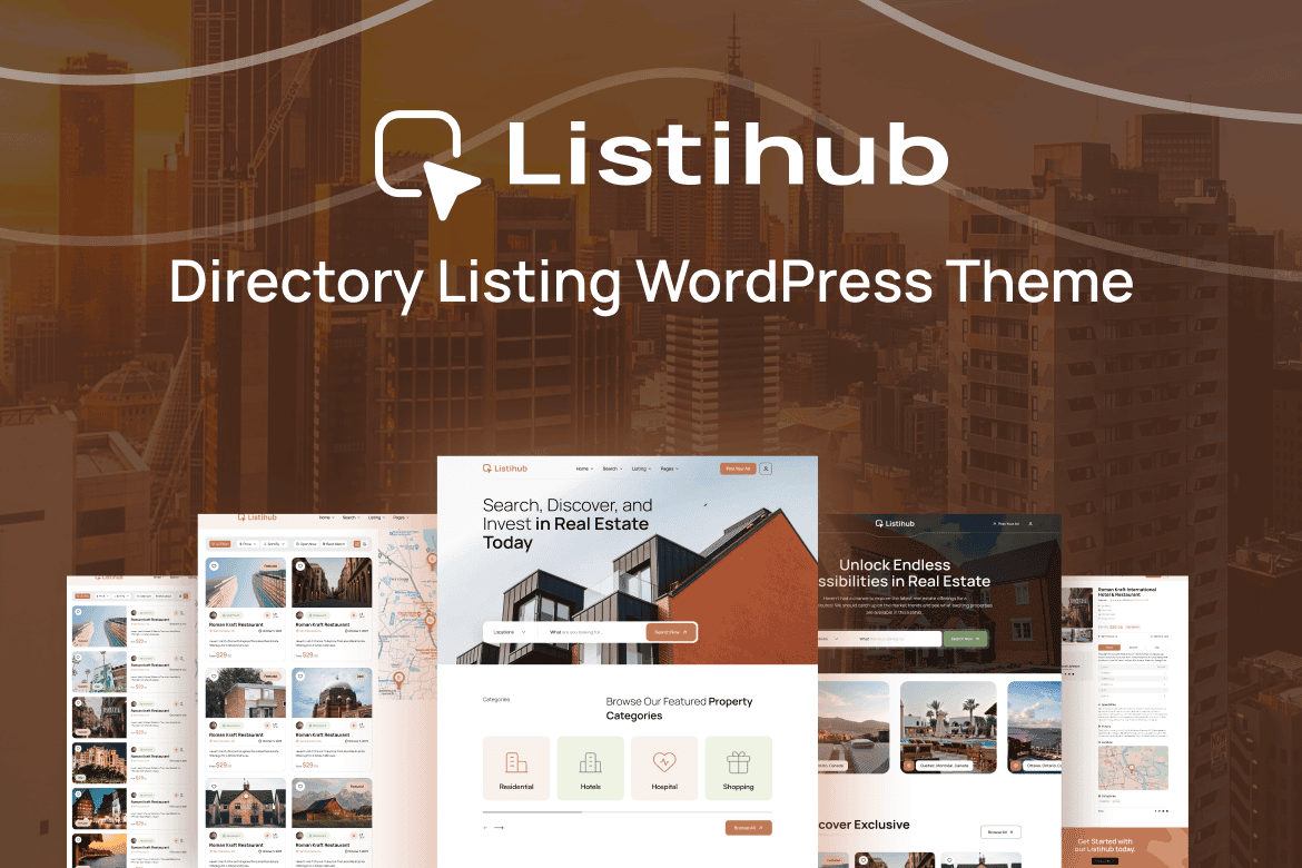 Download Listihub - Directory & Listing WordPress Theme GPL WordPress Plugin