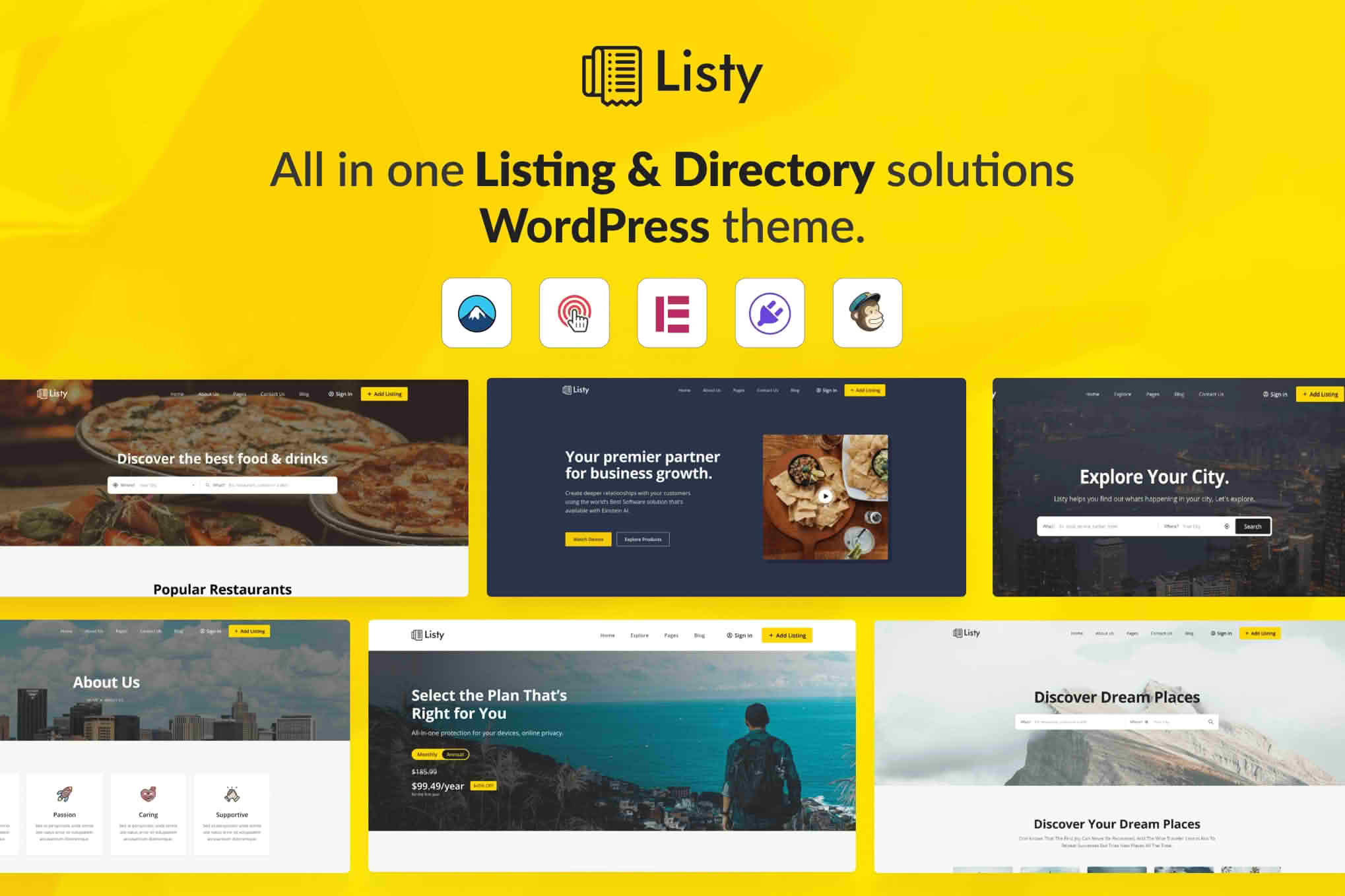Download Listy - Listing & Directory Solutions WordPress Theme GPL WordPress Plugin