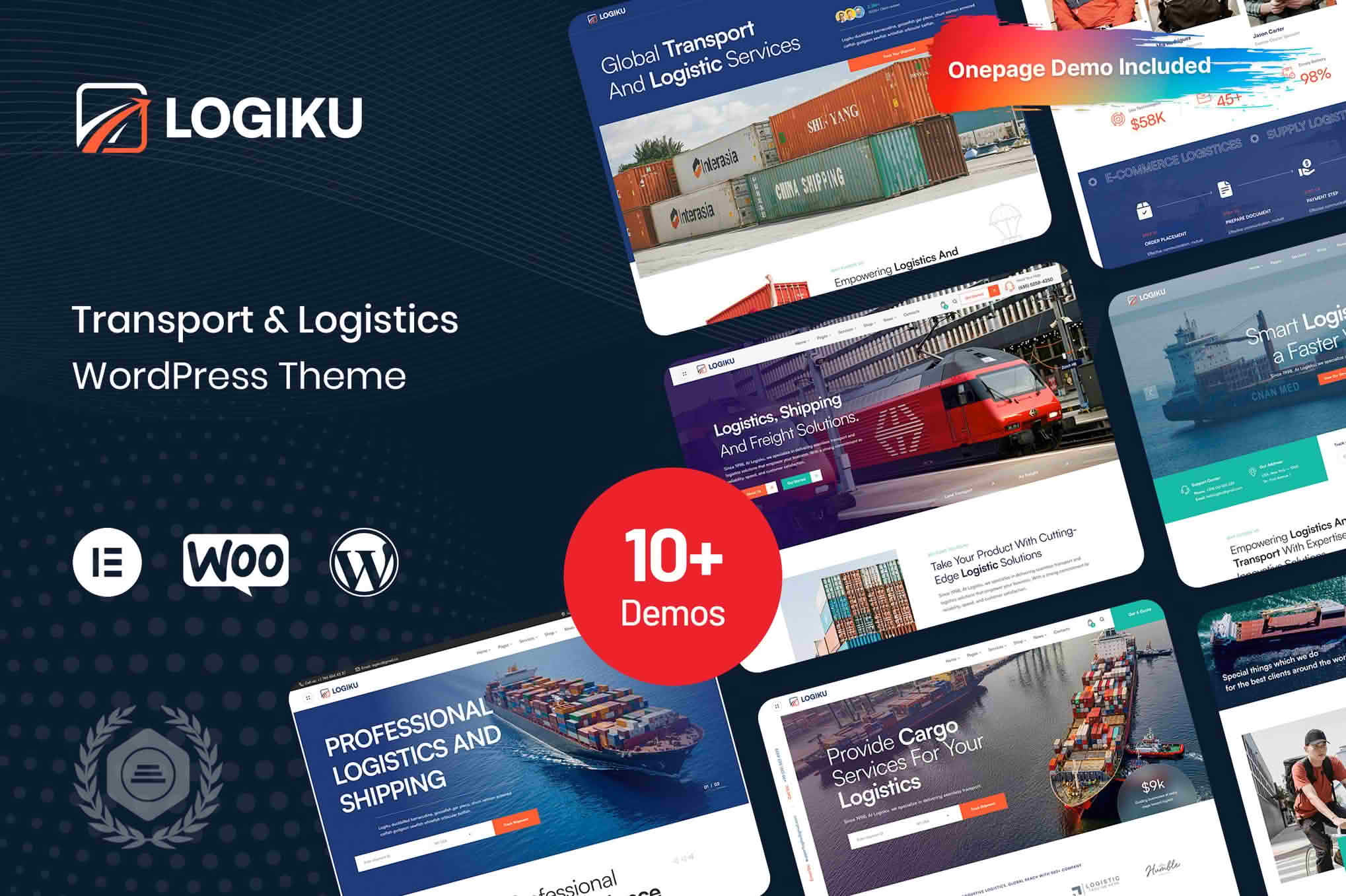 Download Logiku - Transport & Logistics WordPress Theme GPL WordPress Plugin
