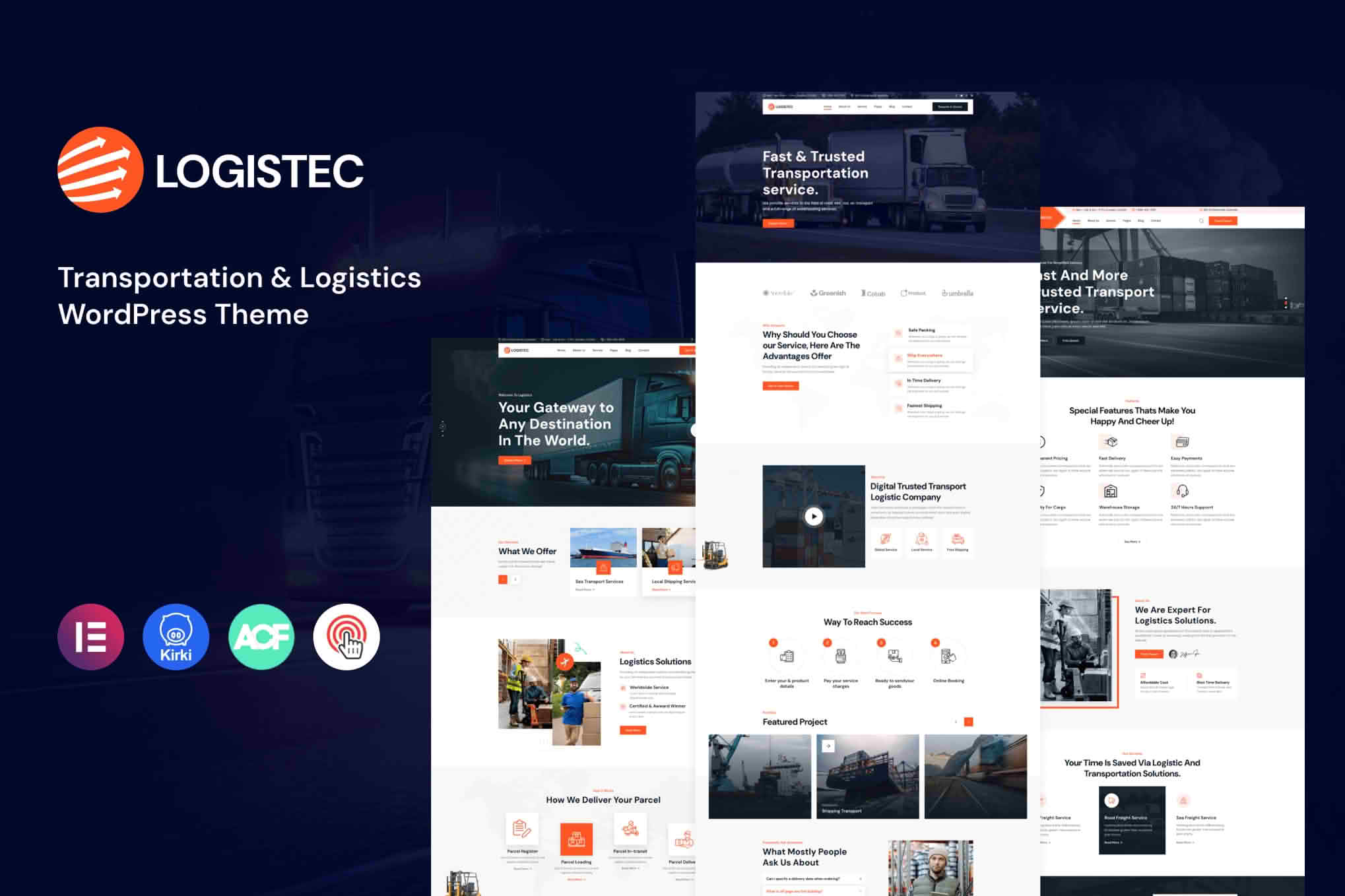 Download Logistec - Transportation & Logistics WordPress Theme GPL WordPress Plugin