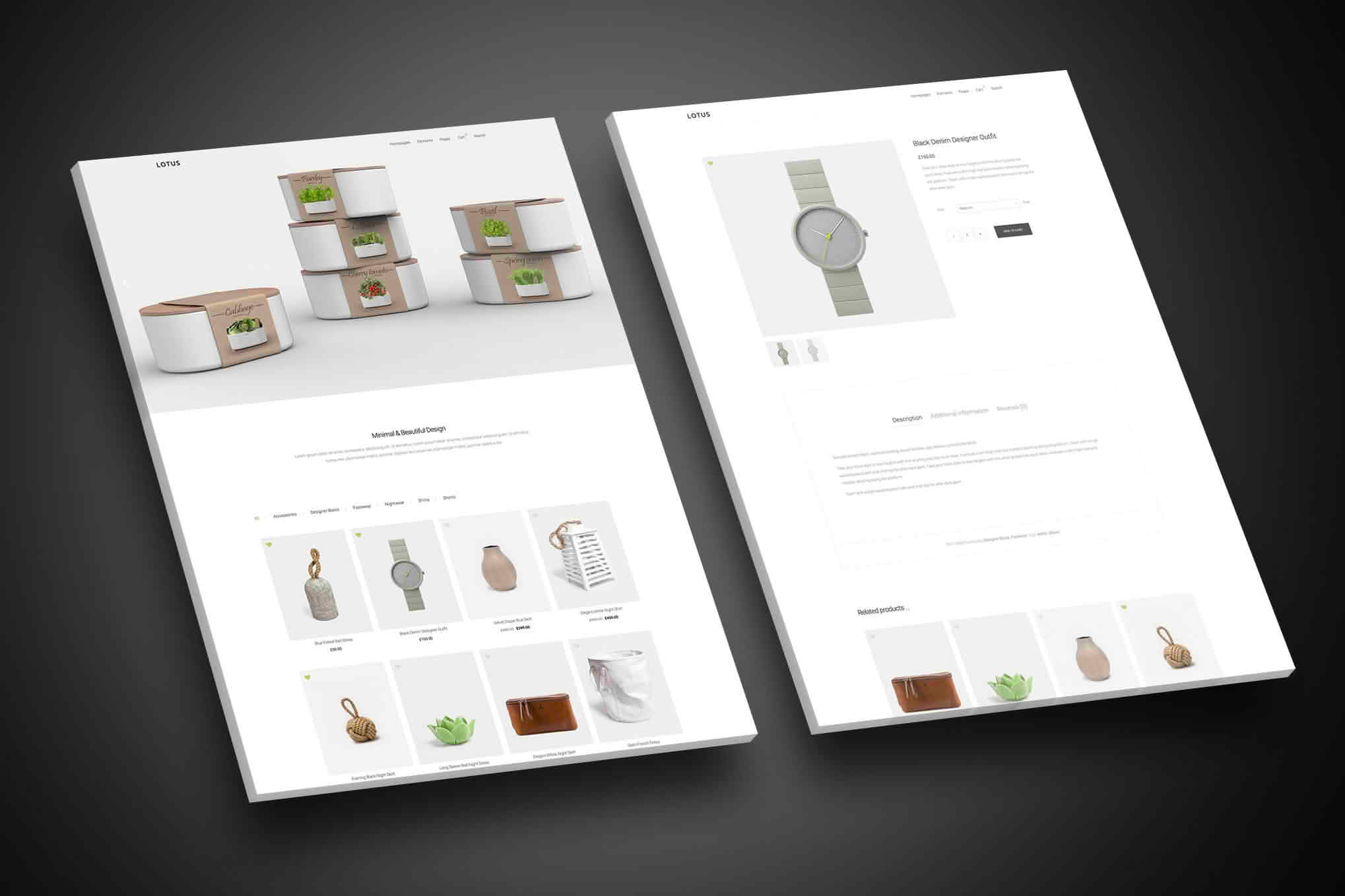Download Lotus - Modern Minimal WordPress WooCommerce Theme GPL WordPress Plugin