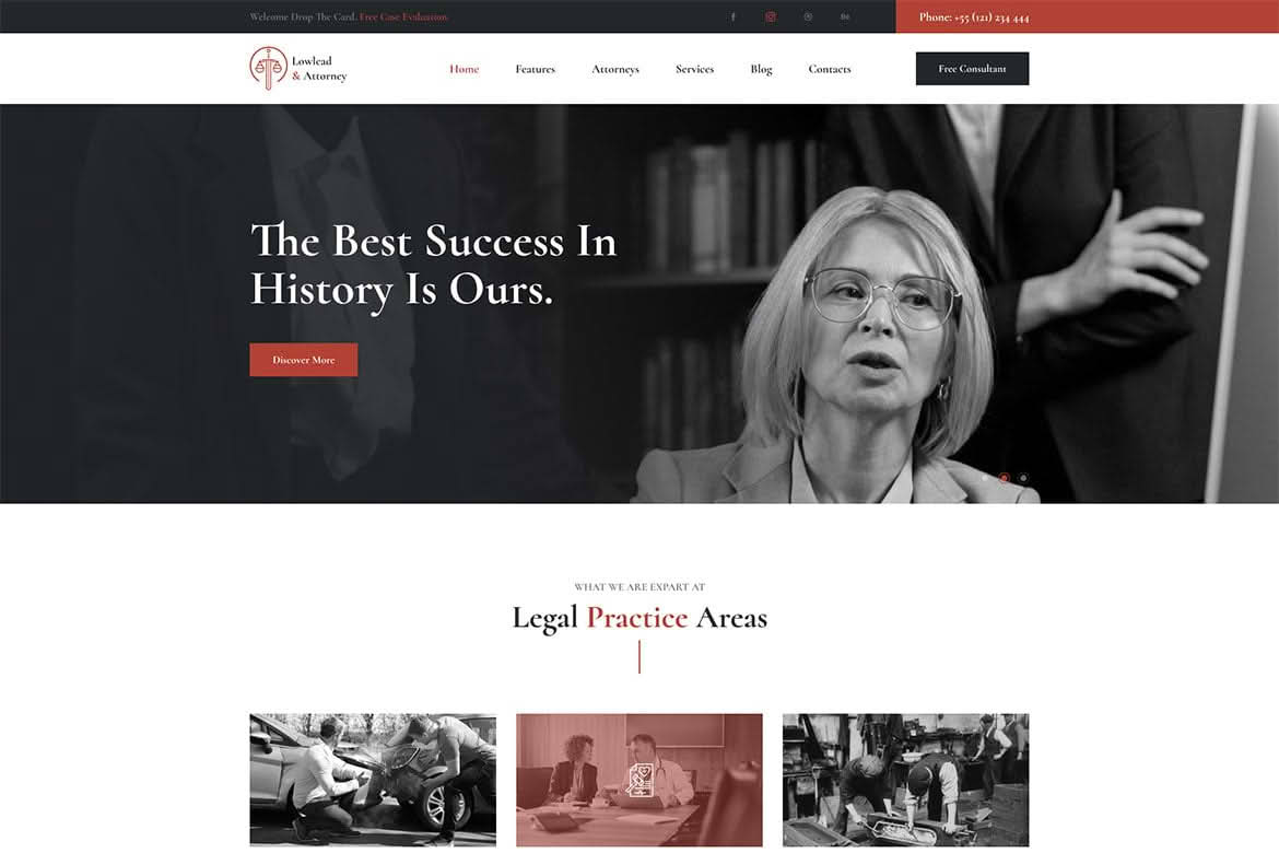 Download Lowlead - Attorney & Lawyers WordPress Theme GPL WordPress Plugin