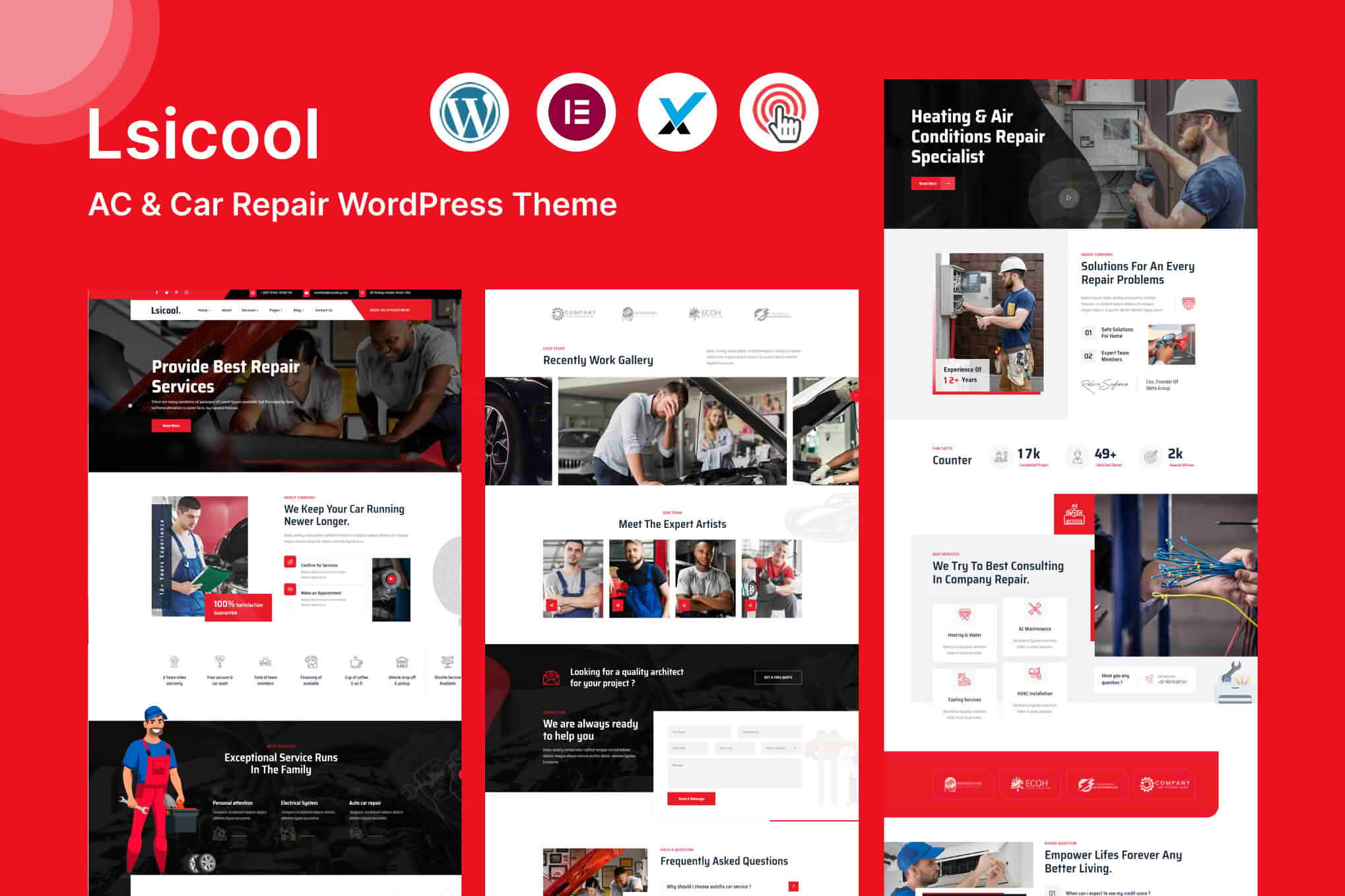 Download Lsicool - AC & Car Repair WordPress Theme GPL WordPress Plugin