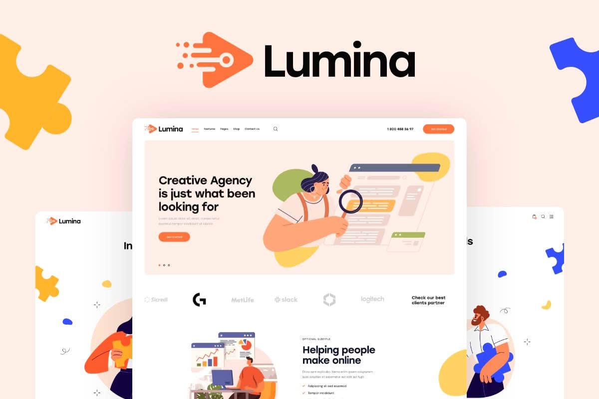 Download Lumina - Creative Agency WordPress Theme GPL WordPress Plugin