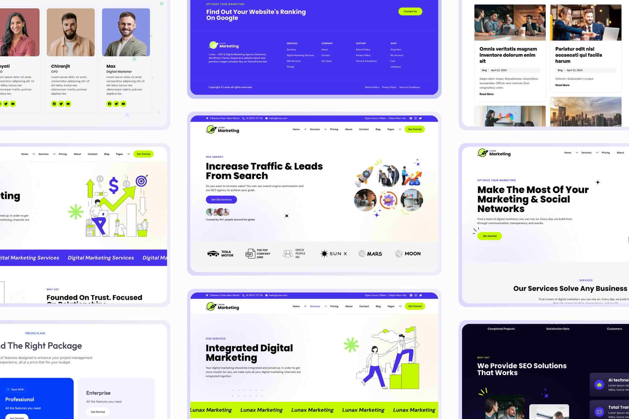 Download Lunax - Digital Marketing Agency & SEO WordPress Theme GPL WordPress Plugin