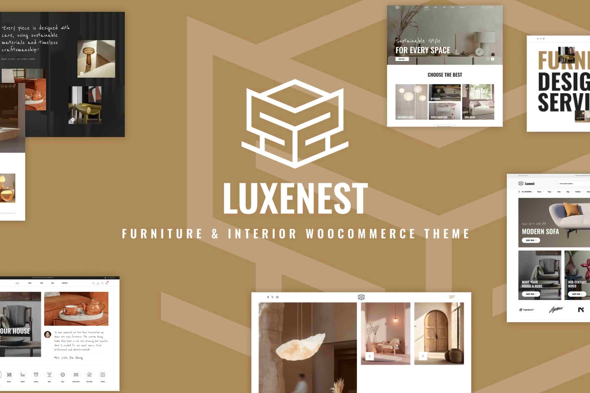 Download LuxeNest - Furniture & Interior WooCommerce WordPress GPL WordPress Plugin